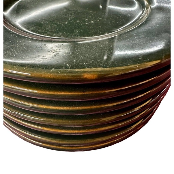 Ralph Lauren Hunter Green 12Pieces Dishes Made Italy‎ 8 -6" Plates & 4-Cups - Picture 12 of 16